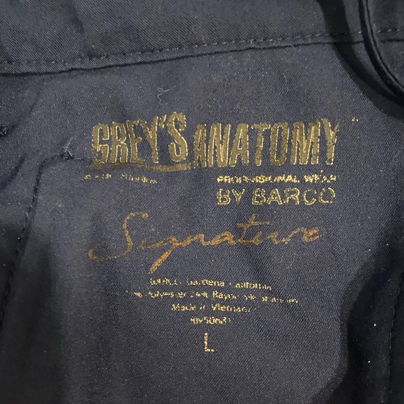 Size L Greys Anatomy straight leg Scrub pant - Picture 2 of 6